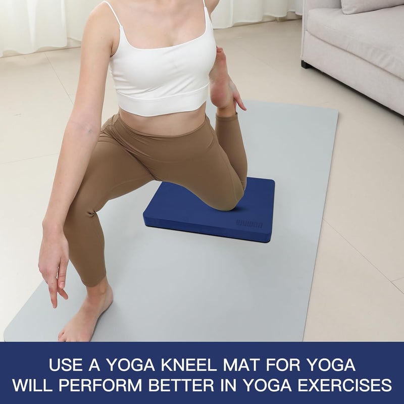 WUWAN Yoga kneeling mat, 1.5inch Thick,Knee Push-ups, Plank Support & Yoga Elbows/Knees Mat Provides Cushion for Kneeling & Elbows - Image 3